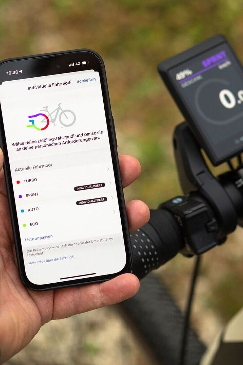 Vernetzung und Einstellung laufen beim Elektrofahrrad zunehmend über Smartphone-Apps.
