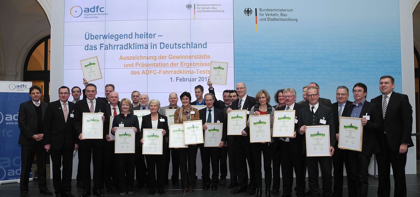 Der ADFC Fahrradklimatest 2012 Der ADFC Fahrradklimatest 2012